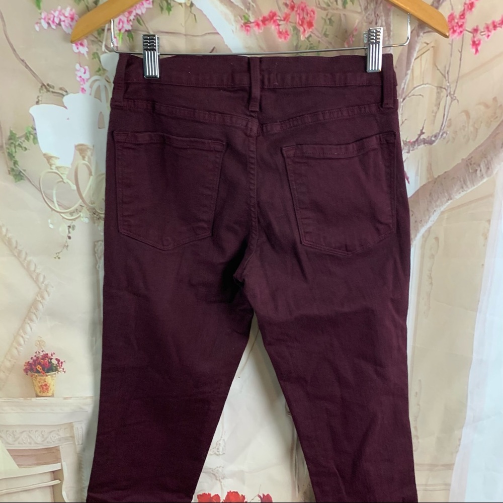 NEW FRAME Raw Hem Skinny Mahogany Jeans - Picture 6 of 9